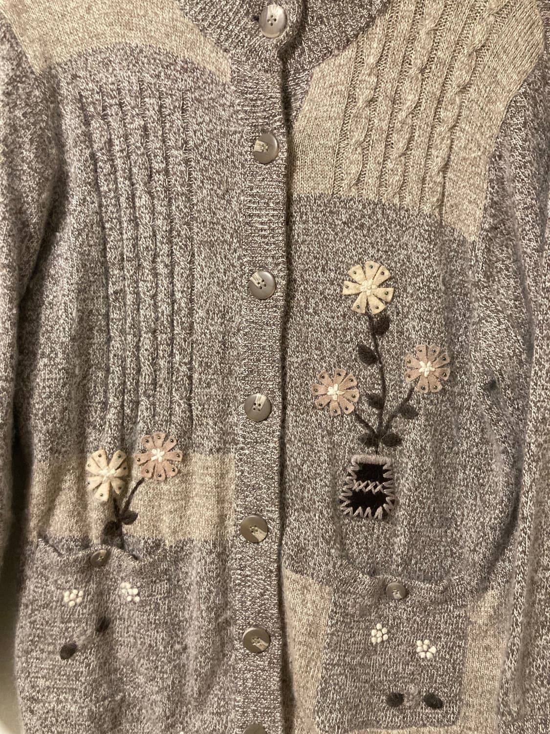 모리 자수 가디건 상품이미지3