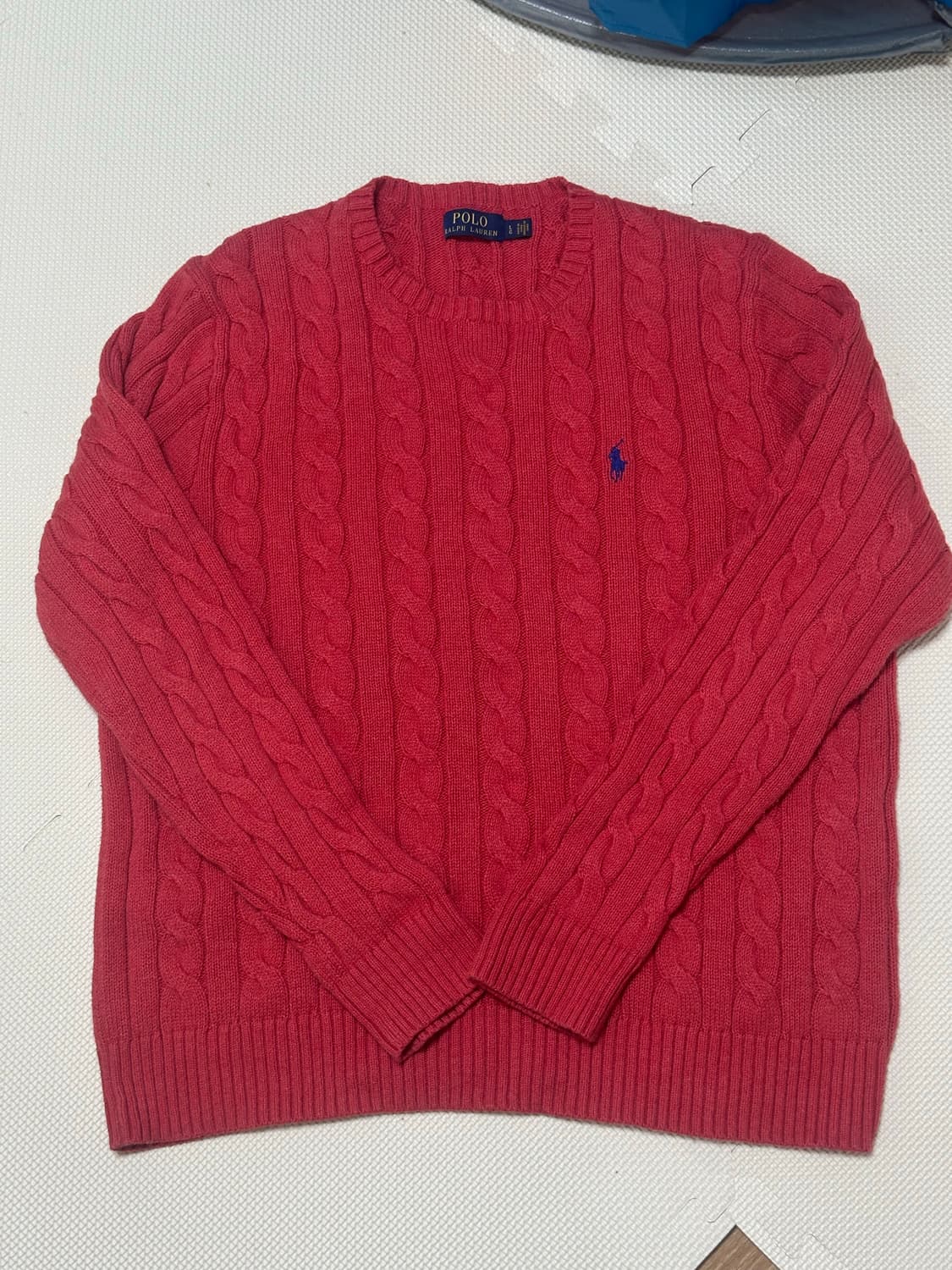 폴로 케이블 니트 L(100-105) 상품이미지1