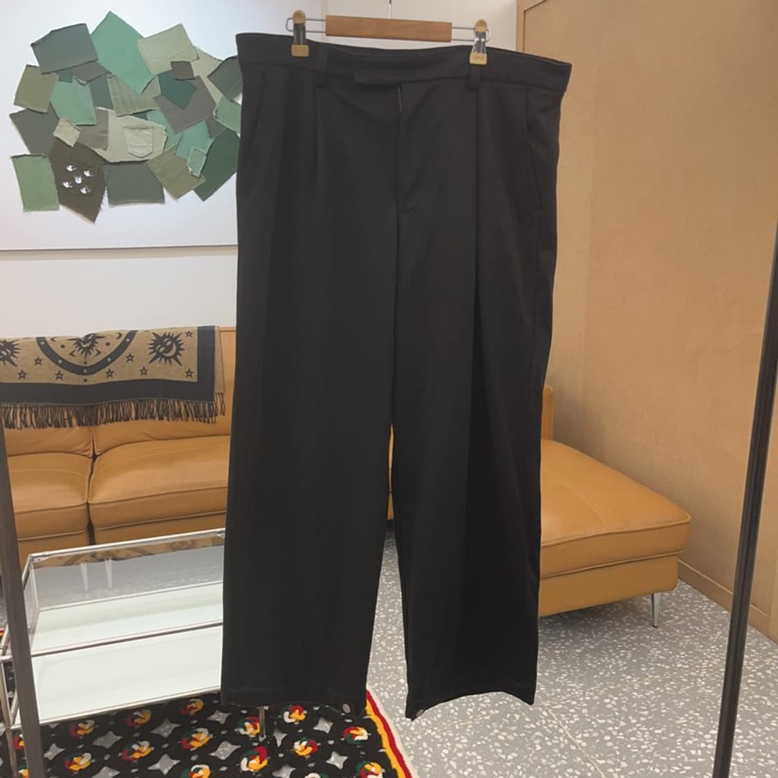 노매뉴얼 핀턱 와이드 슬랙스 팬츠 L C06403 상품이미지3