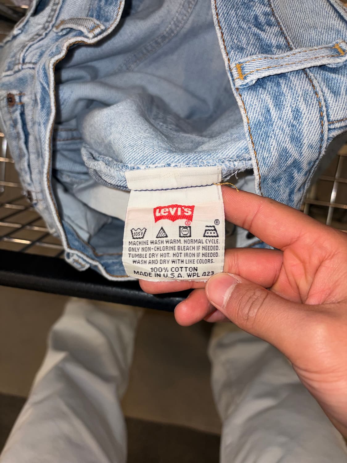 90’s Levi’s 501 USA denim washed pants 상품이미지10