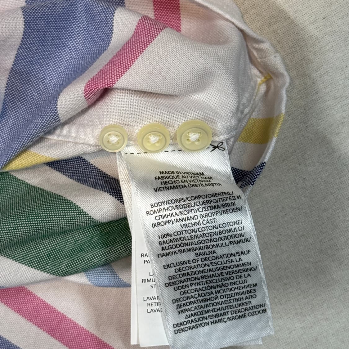 XL) 폴로 랄프로렌 멀티 컬러 옥스포드 셔츠 신형 큐알탭 상품이미지8