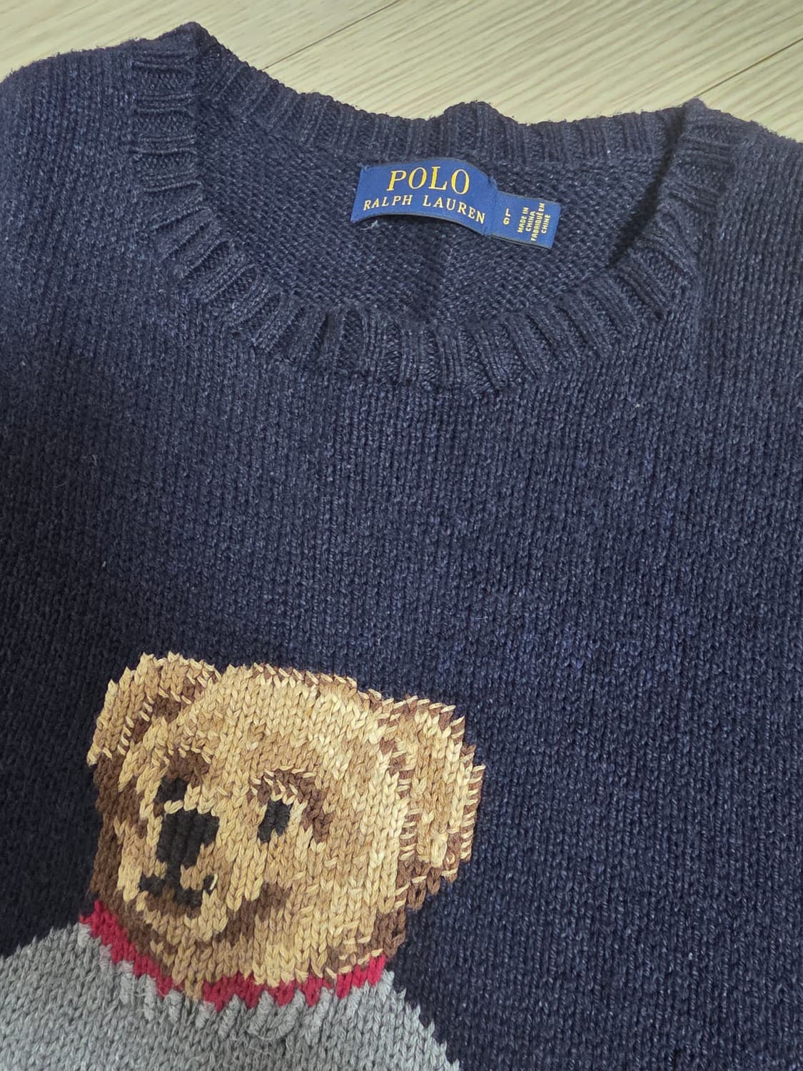 폴로 곰돌이 (베어) 니트 네이비 L 상품이미지3