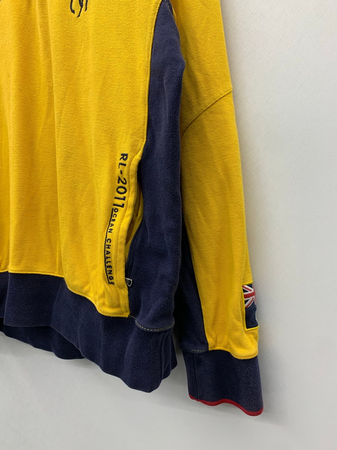 폴로 빅포니 레이싱 옐로우 하프집업 상품이미지6