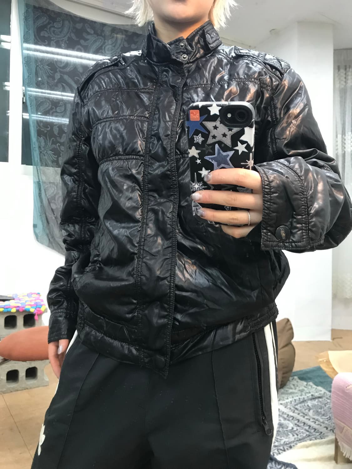 본더치 Y2K 유광 경량패딩  상품이미지1