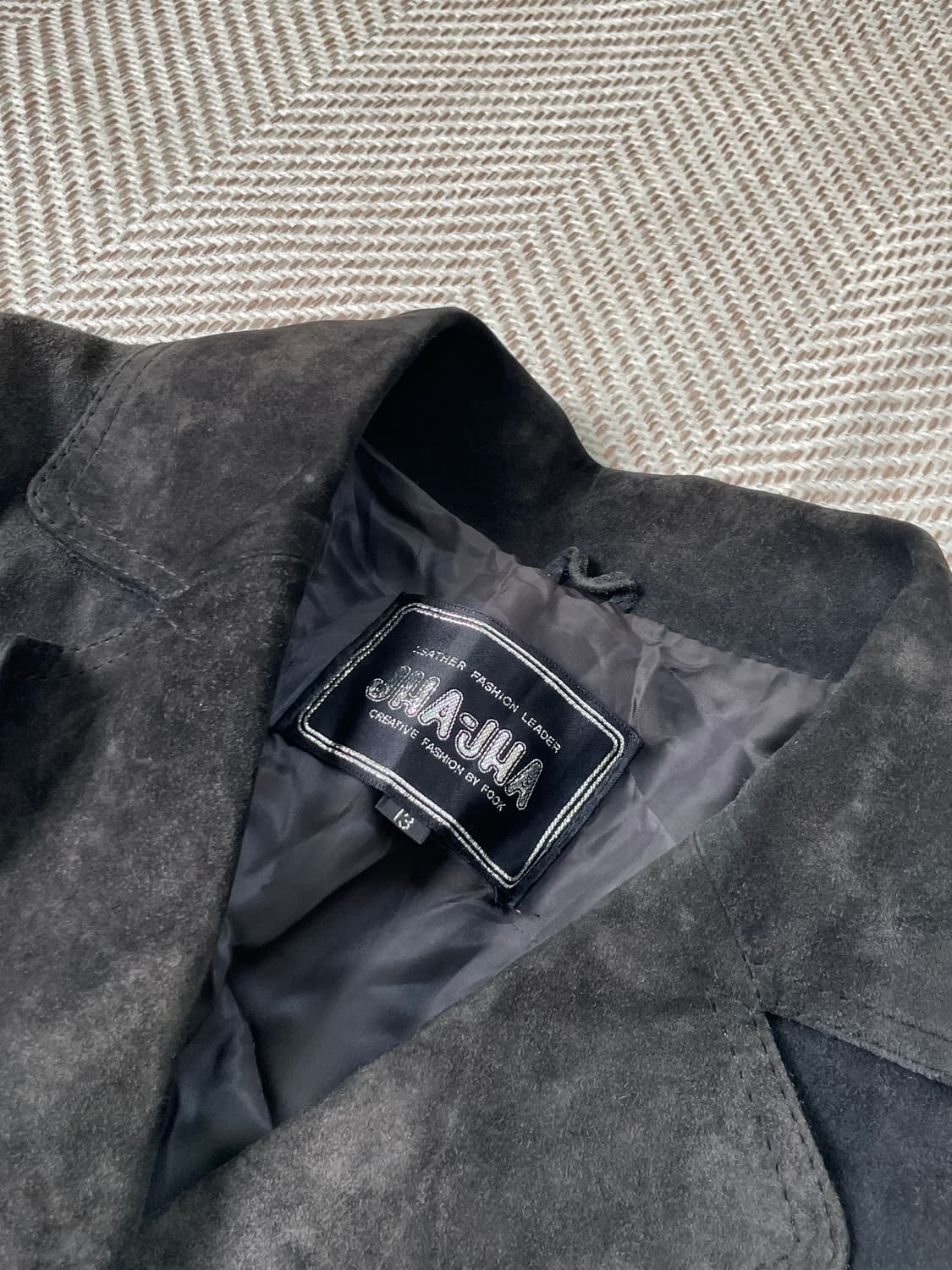 JHAJHA 테일러드 스웨이드 롱코트 J03307 상품이미지6