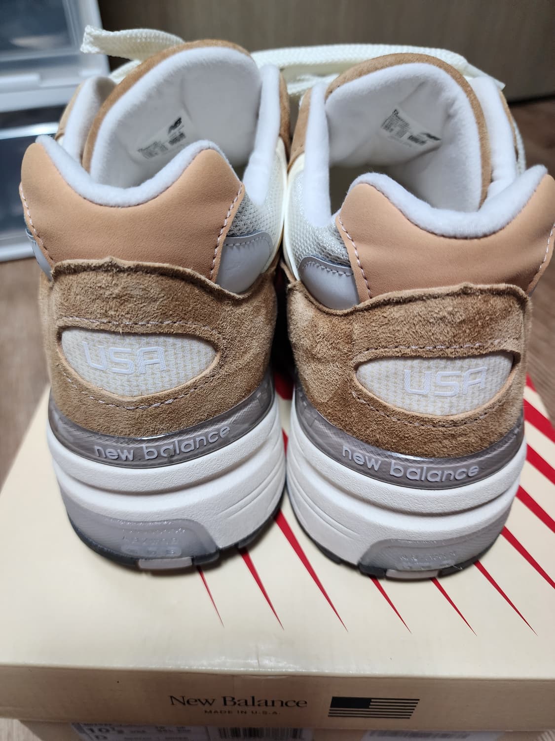 [285] 뉴발란스 992 메이드 인 USA 스위트 카라멜 칼슘 상품이미지7