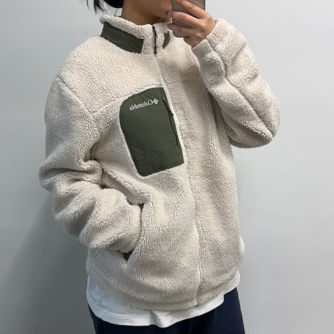 [XXL] 컬럼비아 플리스 아이보리 자켓 상품이미지1