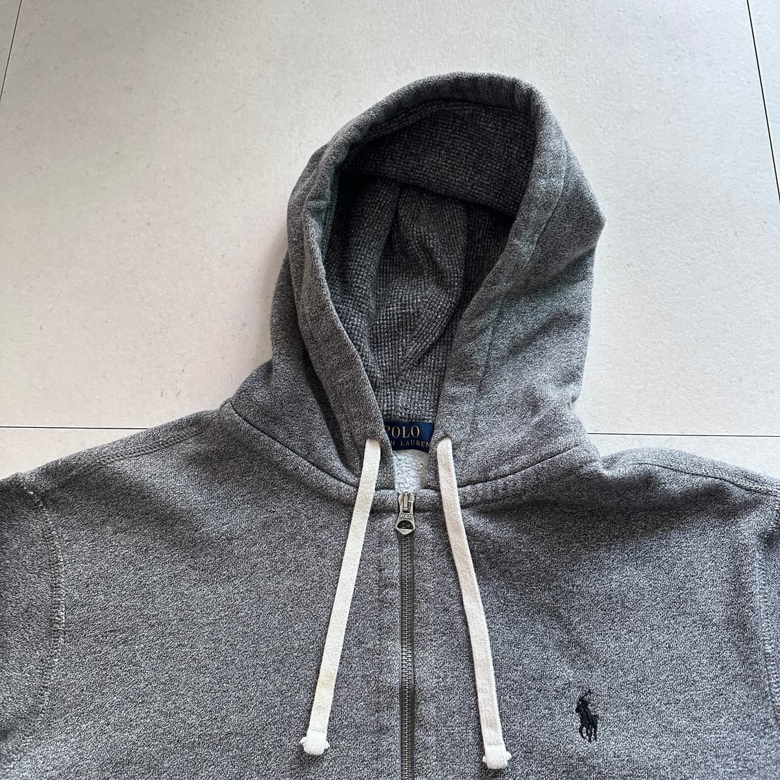 폴로 랄프로렌 그레이 써멀 후드집업 L 상품이미지2