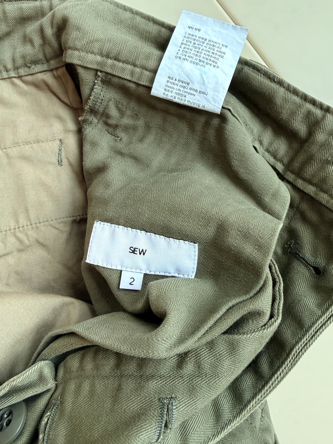 스테디에브리웨어 SEW M47 HBT 밀리터리 카고팬츠 2시이즈 상품이미지5