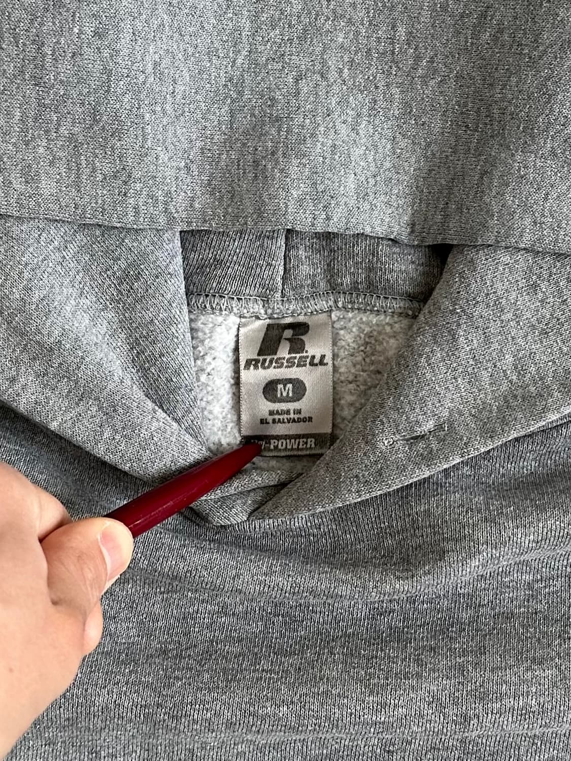 빈티지 러셀 후드 그레이 M 상품이미지6