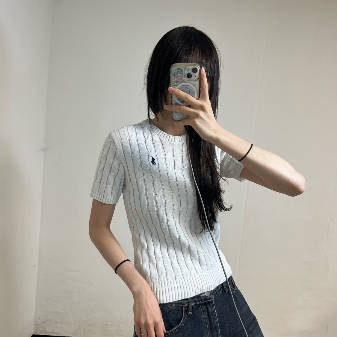Polo Ralph Lauren White Cable Knit  상품이미지2