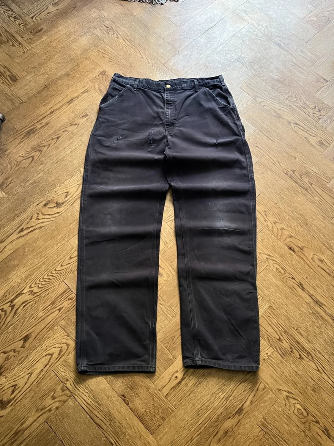 [38]칼하트 USA 빈티지 워싱 미드나잇 네이비 카펜터 워크팬츠 상품이미지1