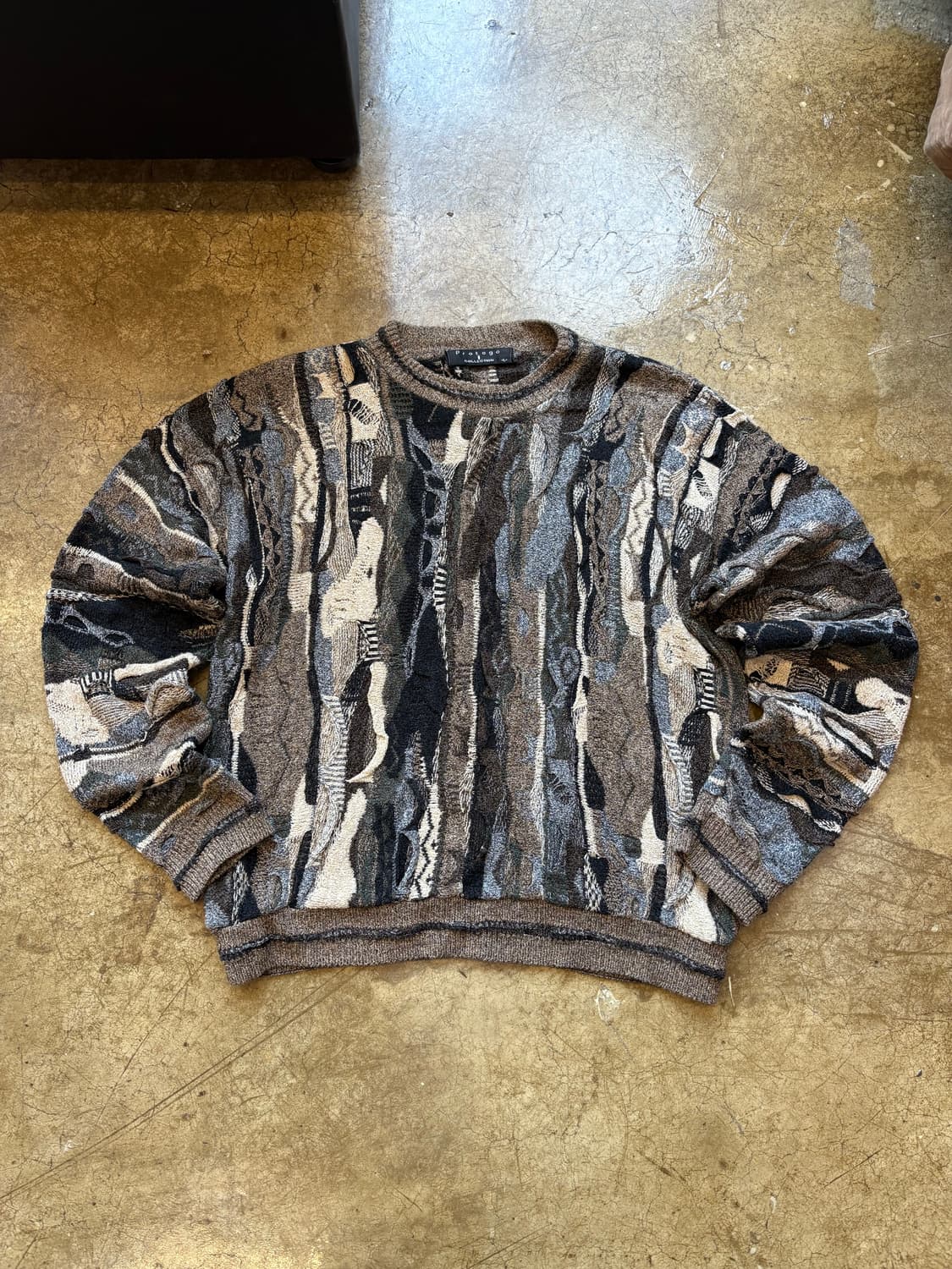 USA 빈티지 패턴 아크릴 스웨터 상품이미지2