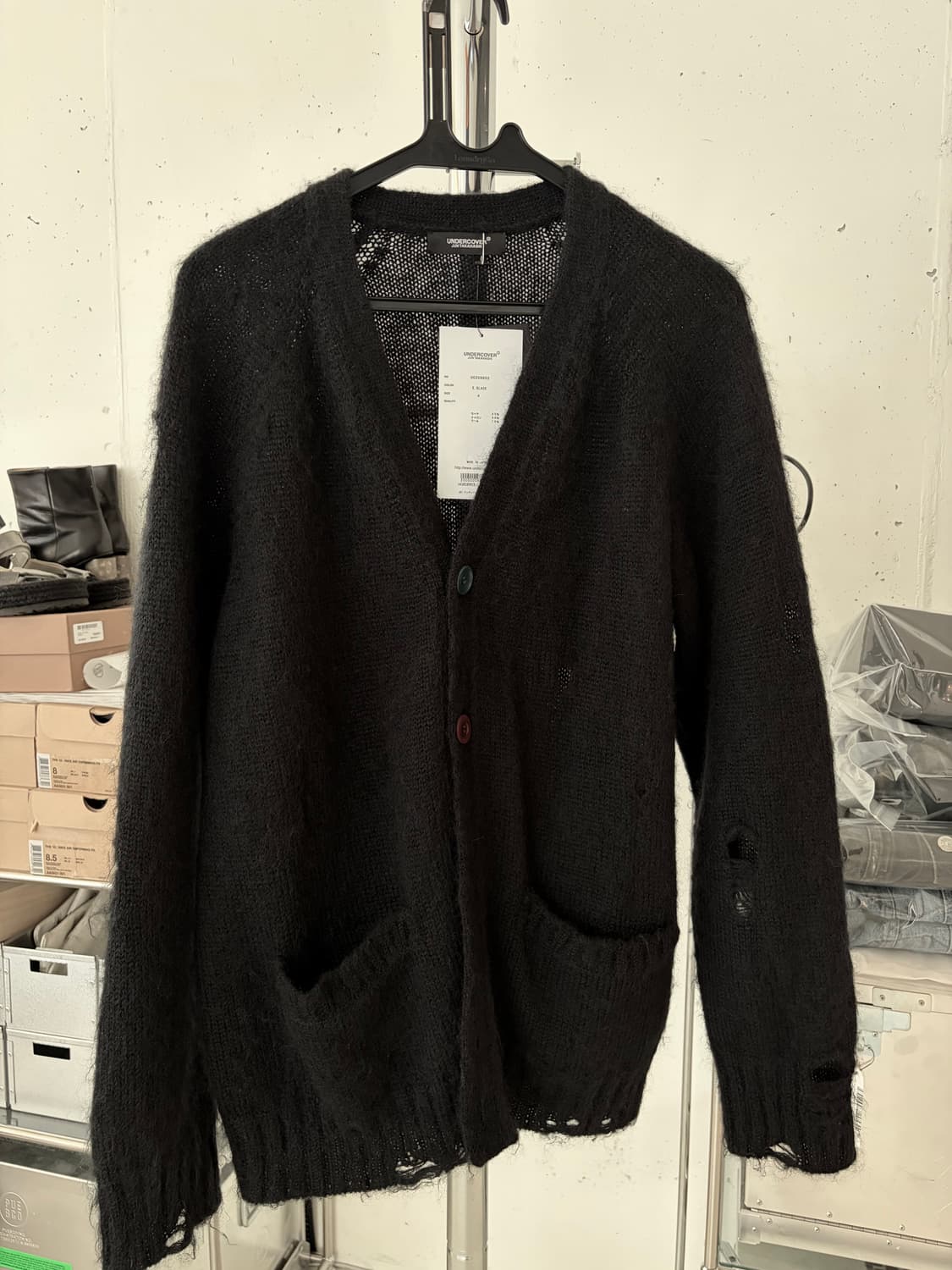 undercover 모헤드 데미지드 가디건 4사이즈 상품이미지7