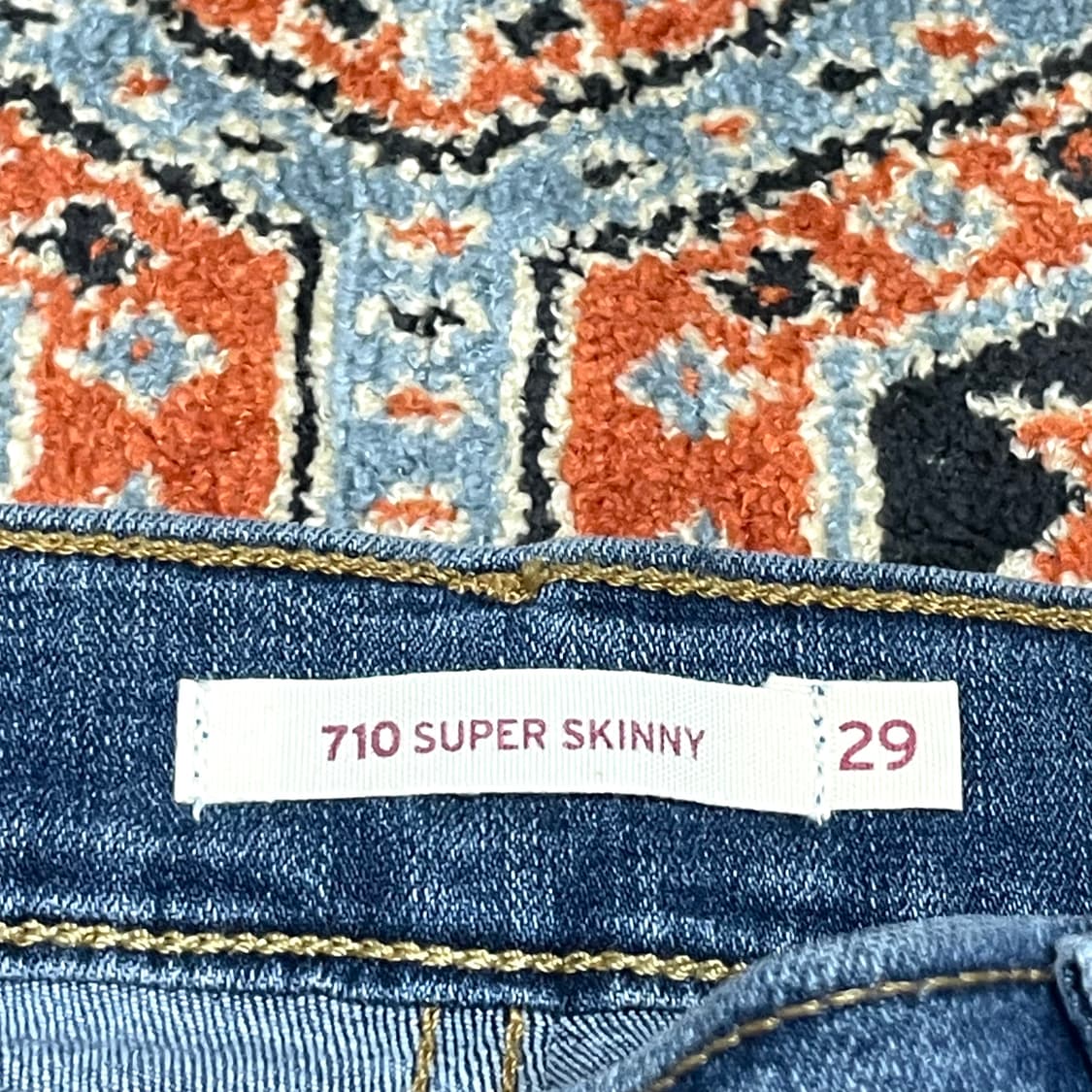 (새제품) 리바이스 수퍼스키니 중청 워싱 데님 여성29 상품이미지5