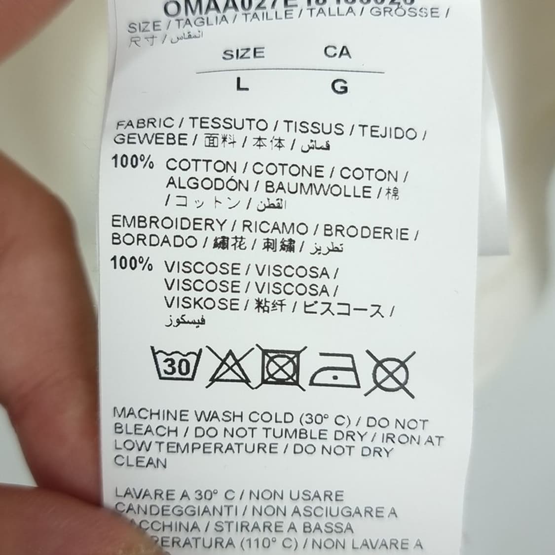 [오프화이트] 뒷판 빅로고 프린팅 오버핏 화이트 반팔티 P00831 상품이미지8
