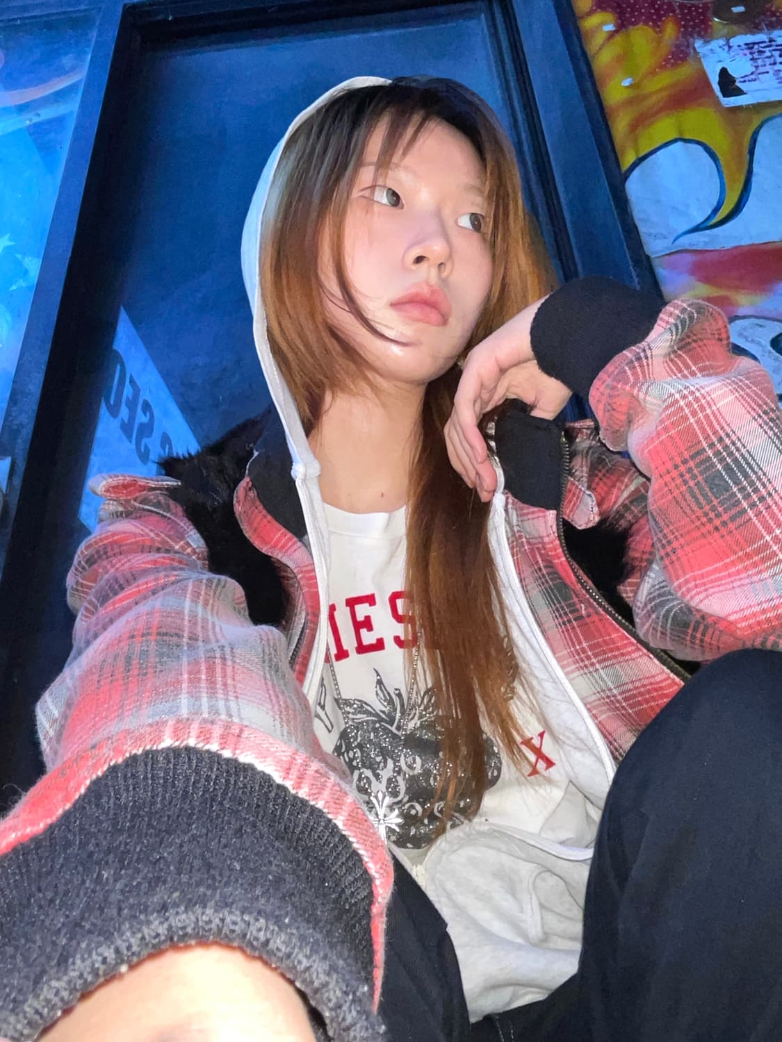 디젤 데일리 락시크 블랙 레드 펑크 코디 세트 상품이미지1