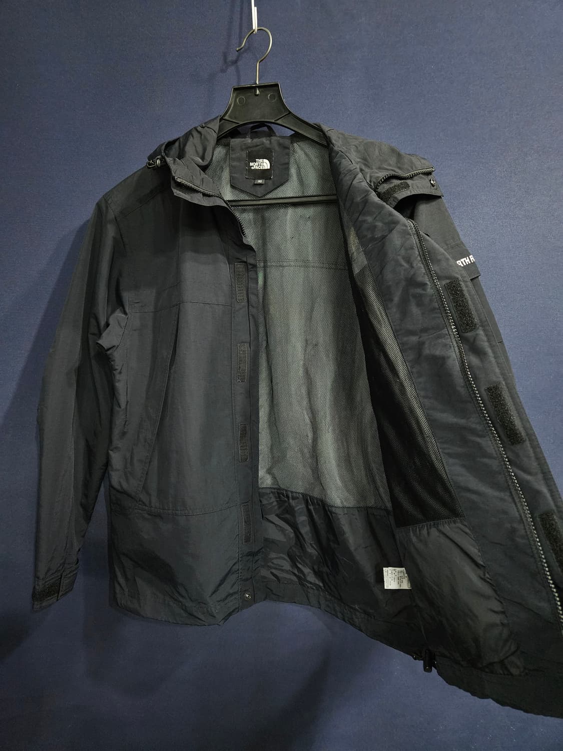 노스페이스 블랙 남성 95~100 방풍 후드집업 자켓  상품이미지8
