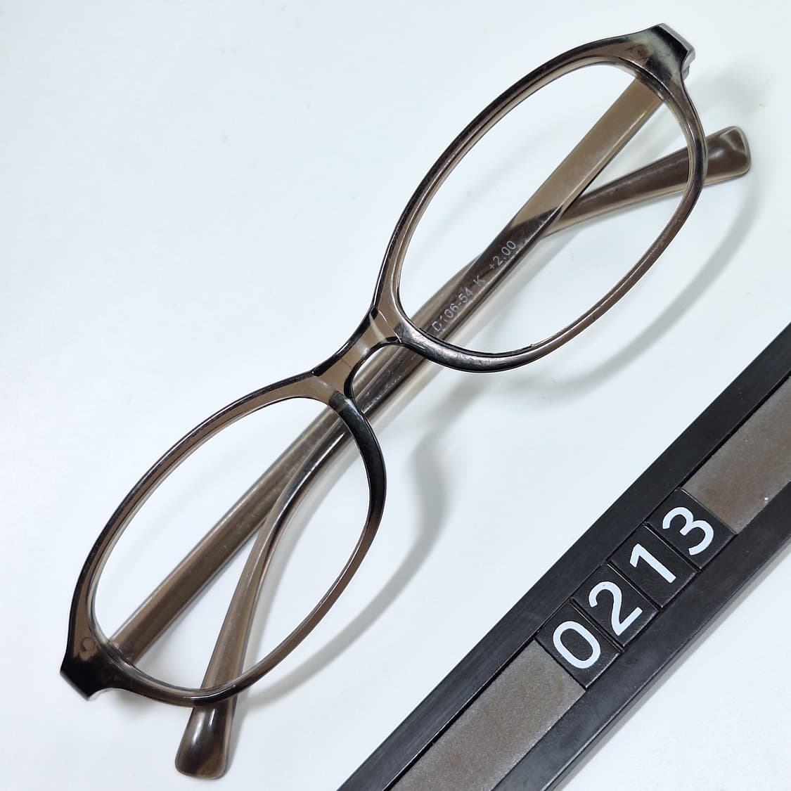 슬림 오벌형 뿔테 안경테 D106-54K 일본수입 빈티지 레트로 클래식  상품이미지1