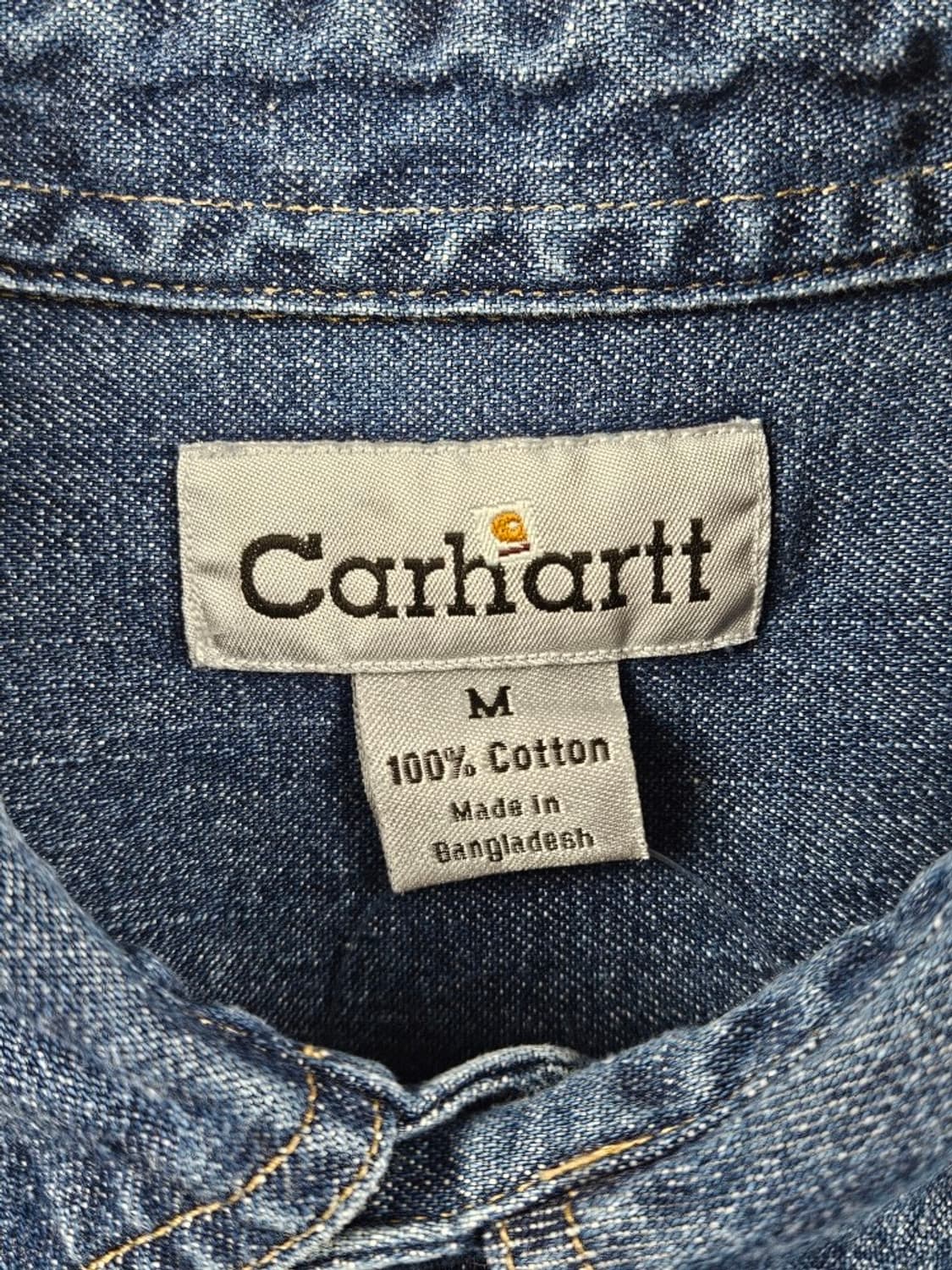 칼하트 크롭 커스텀 데님 워크 셔츠 ( M ) / 11416 상품이미지9