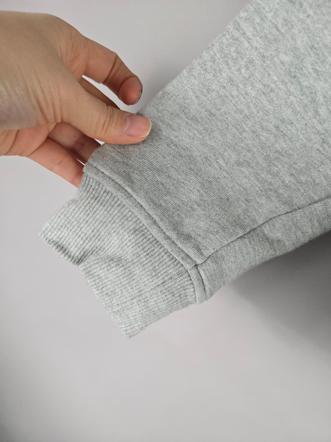 [무료배송]노스페이스 90 여성 기모 후드티 후드 티셔츠 회색 상품이미지5