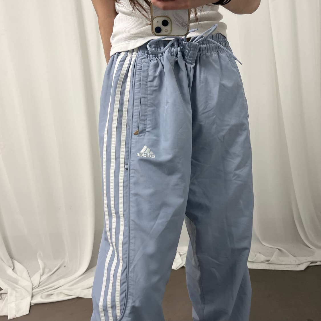 Adidas soda blue track pants 상품이미지3