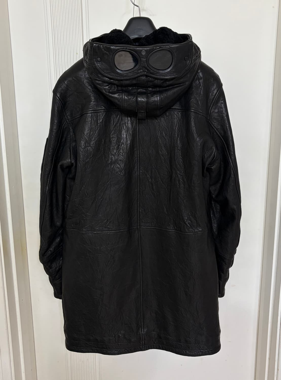 cp 컴퍼니 가먼트 다잉 램스킨 레더 코트 상품이미지3