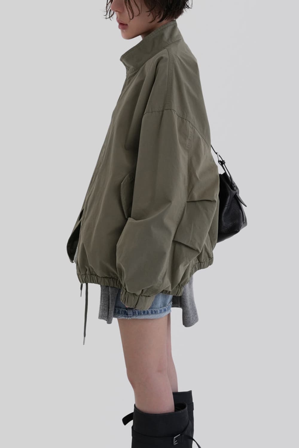 (새상품) 어텀 핸더하프야상 (카키) 상품이미지8