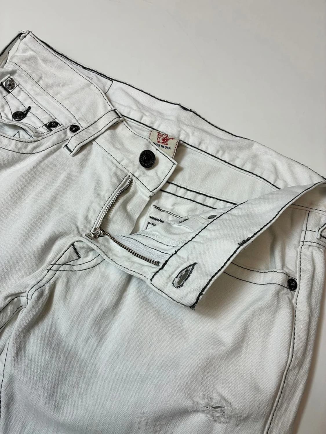 트루릴리젼 00s y2k USA 세미 부츠컷 데님 팬츠 PN8379 상품이미지3