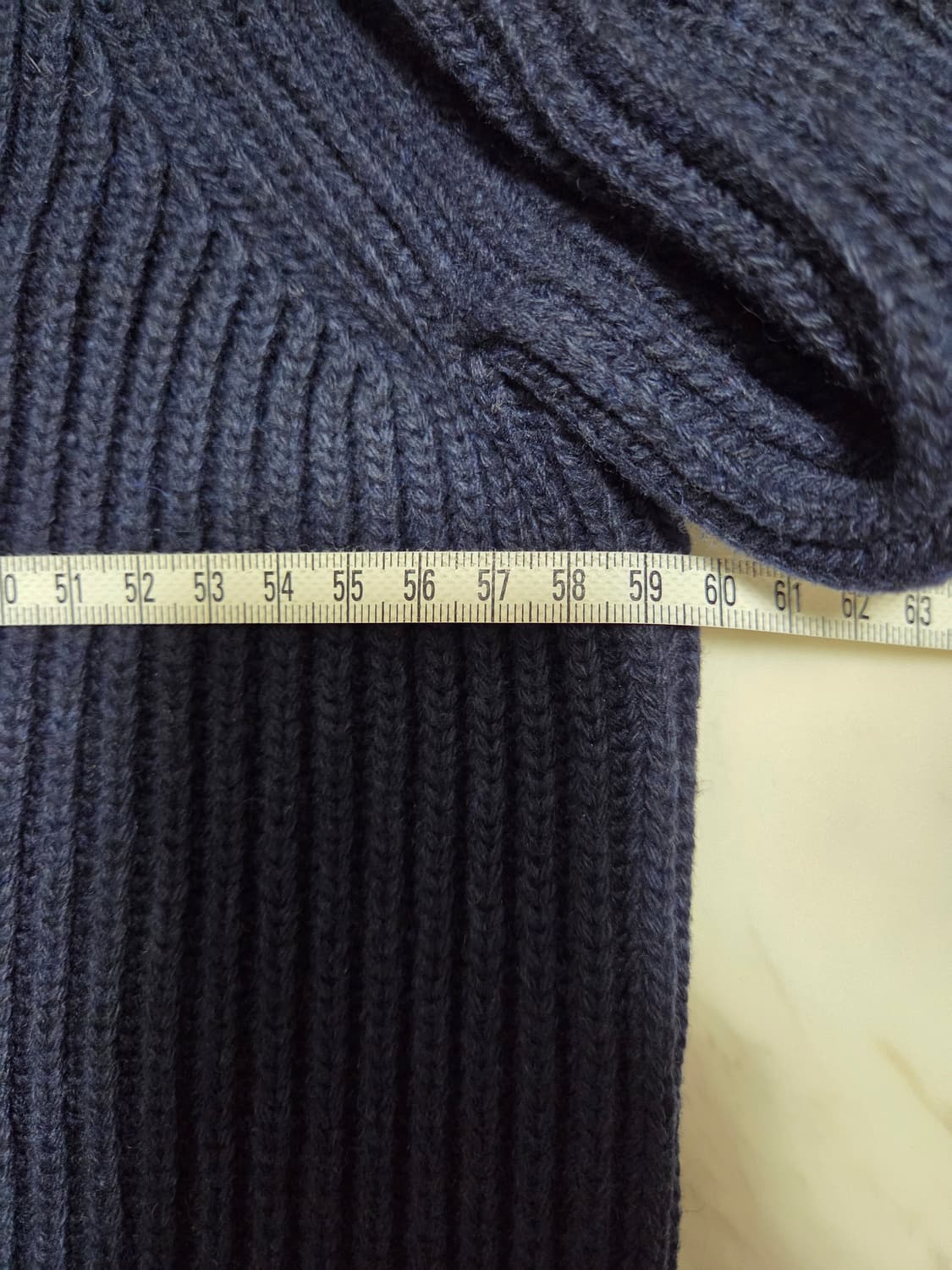 메종마르지엘라 네이비 니트 집업 상품이미지3