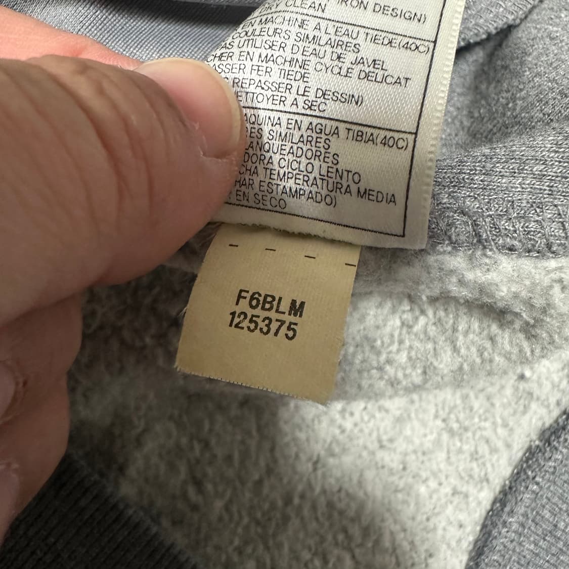 ✨ (바배) 나이키 반집업 그레이 맨투맨 상품이미지5