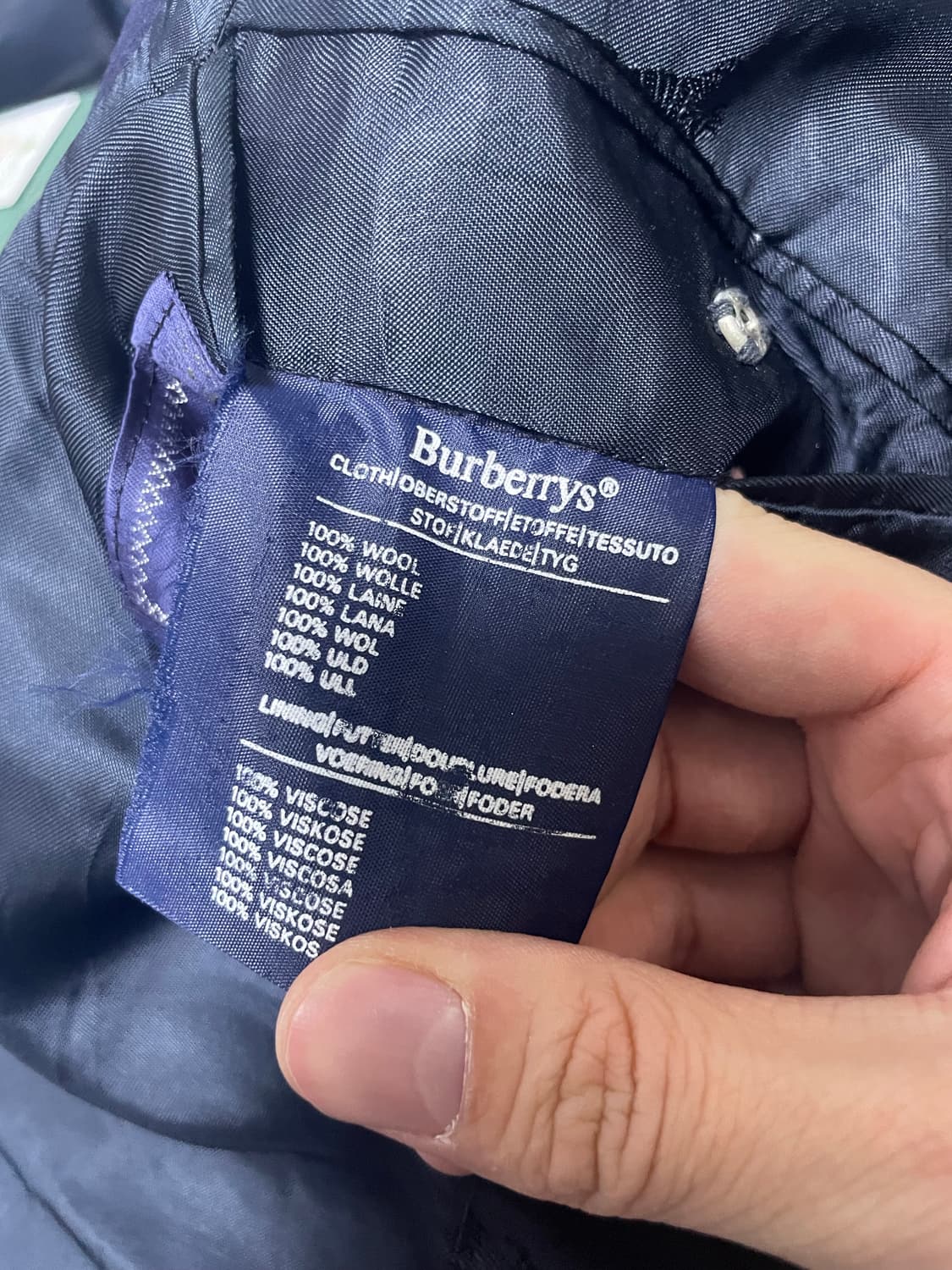 버버리 영국제 2버튼 사이즈 100~105 상품이미지6