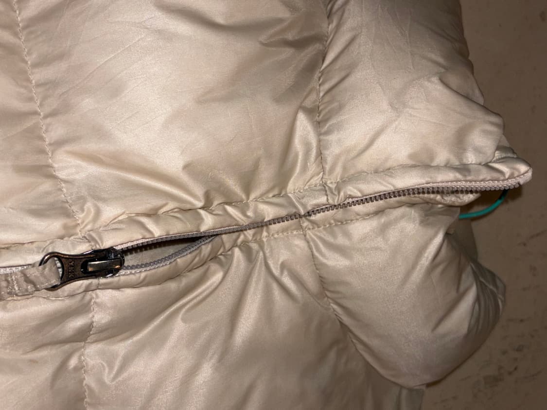 스컬프터 크롭 오리털 푸퍼다운패딩 XS 펄 아이보리 상품이미지7