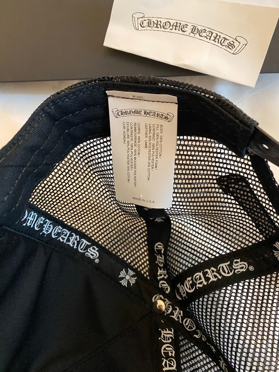 (새제품) 크롬하츠 세메터리 트러커 햇 블랙 상품이미지4