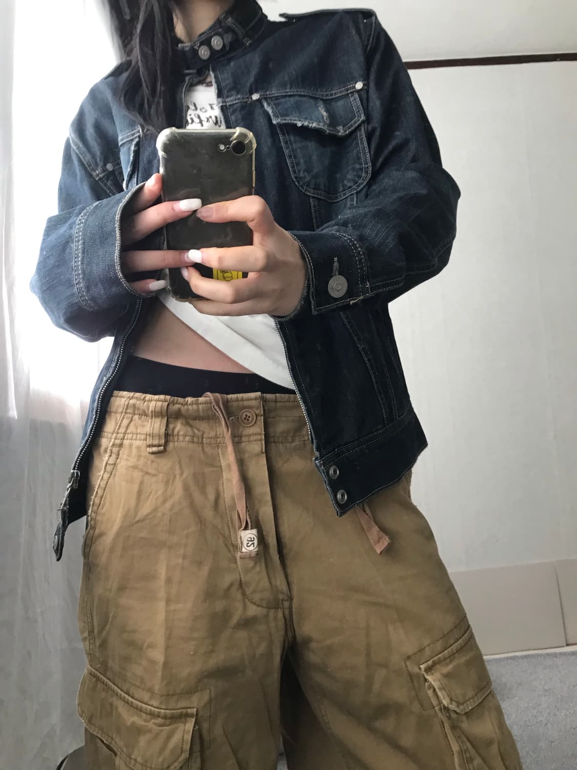 빈티지 넥버클디테일 데님 자켓 상품이미지2