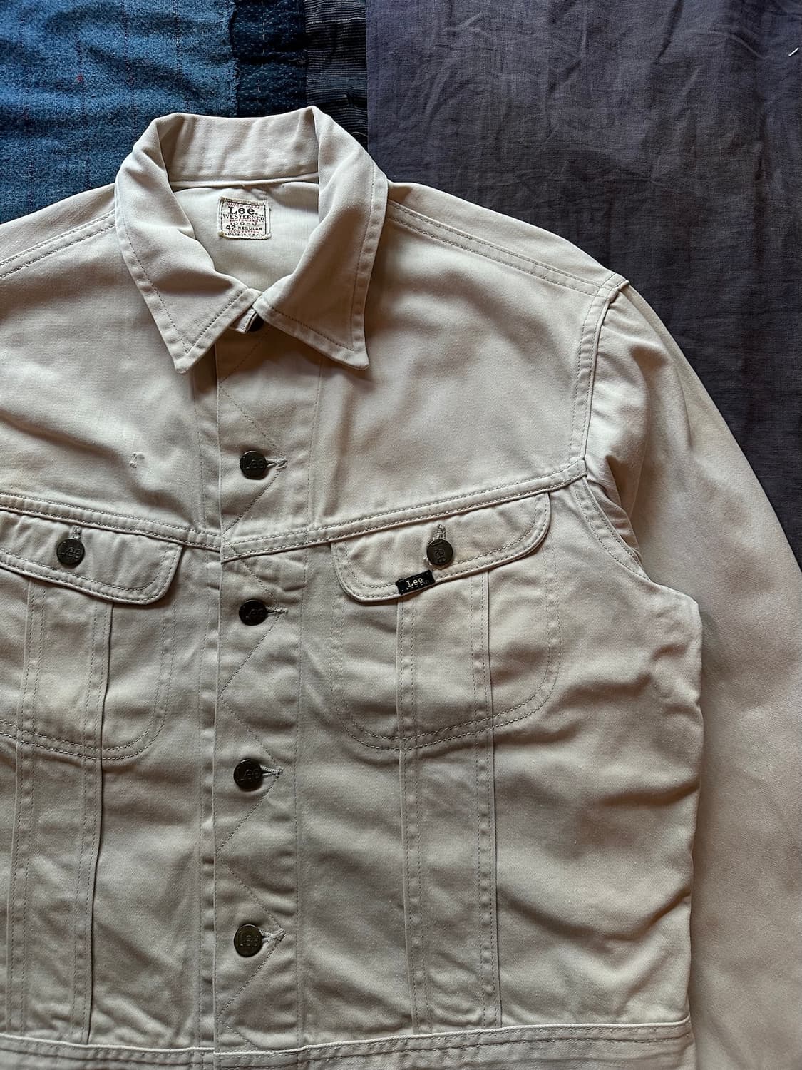 60s USA LEE 100J White Westerner Jacket 상품이미지2