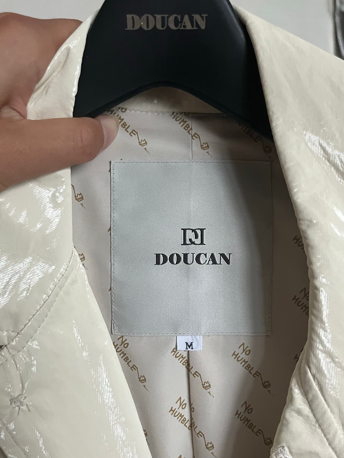 겸손은힘들다 겸손 싱글 트렌치코트 doucan 상품이미지5