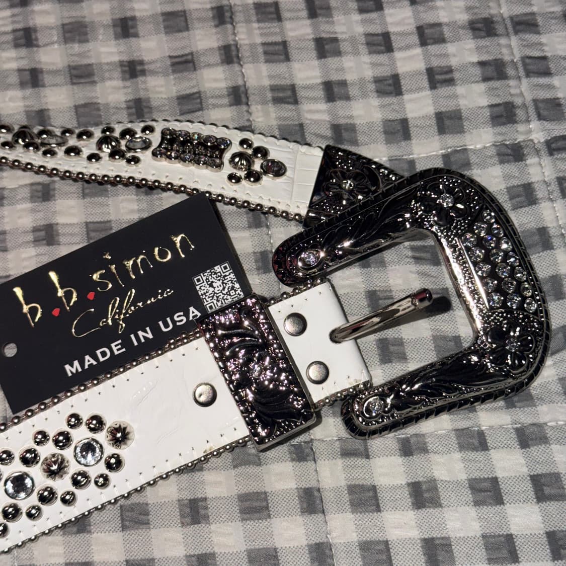 (32) b.b.simon 비비시몬 Trojan 벨트 화이트 상품이미지3