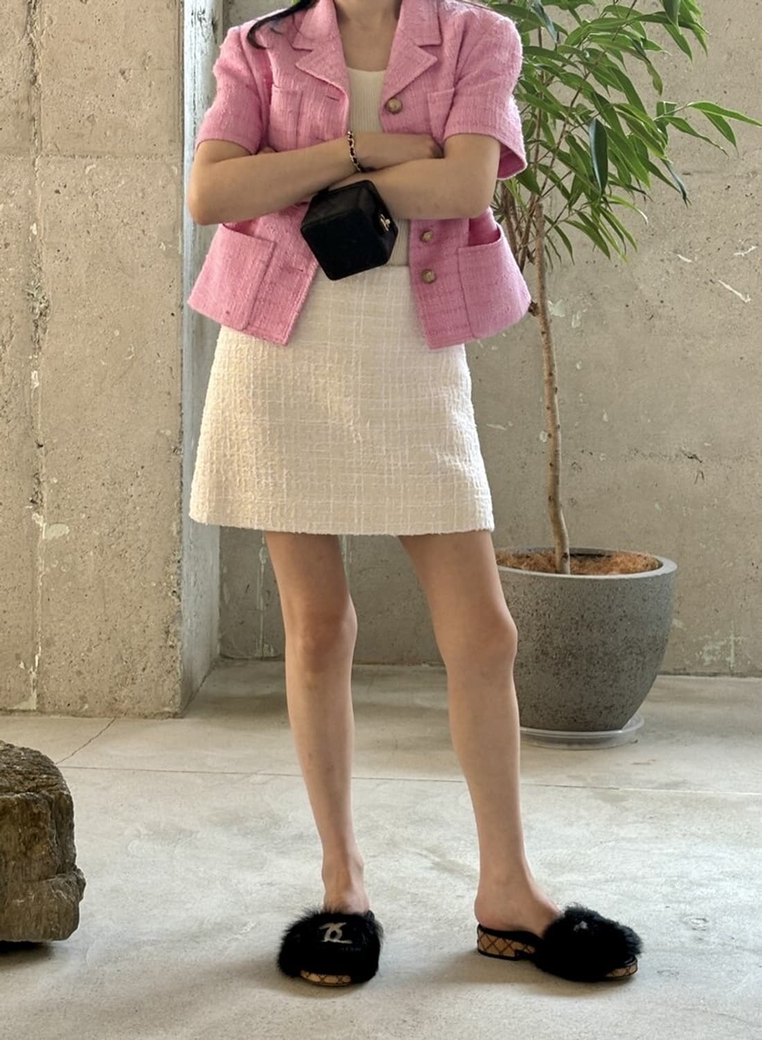 쎄모먼 cemoment 미뇽 트위드 자켓 상품이미지4