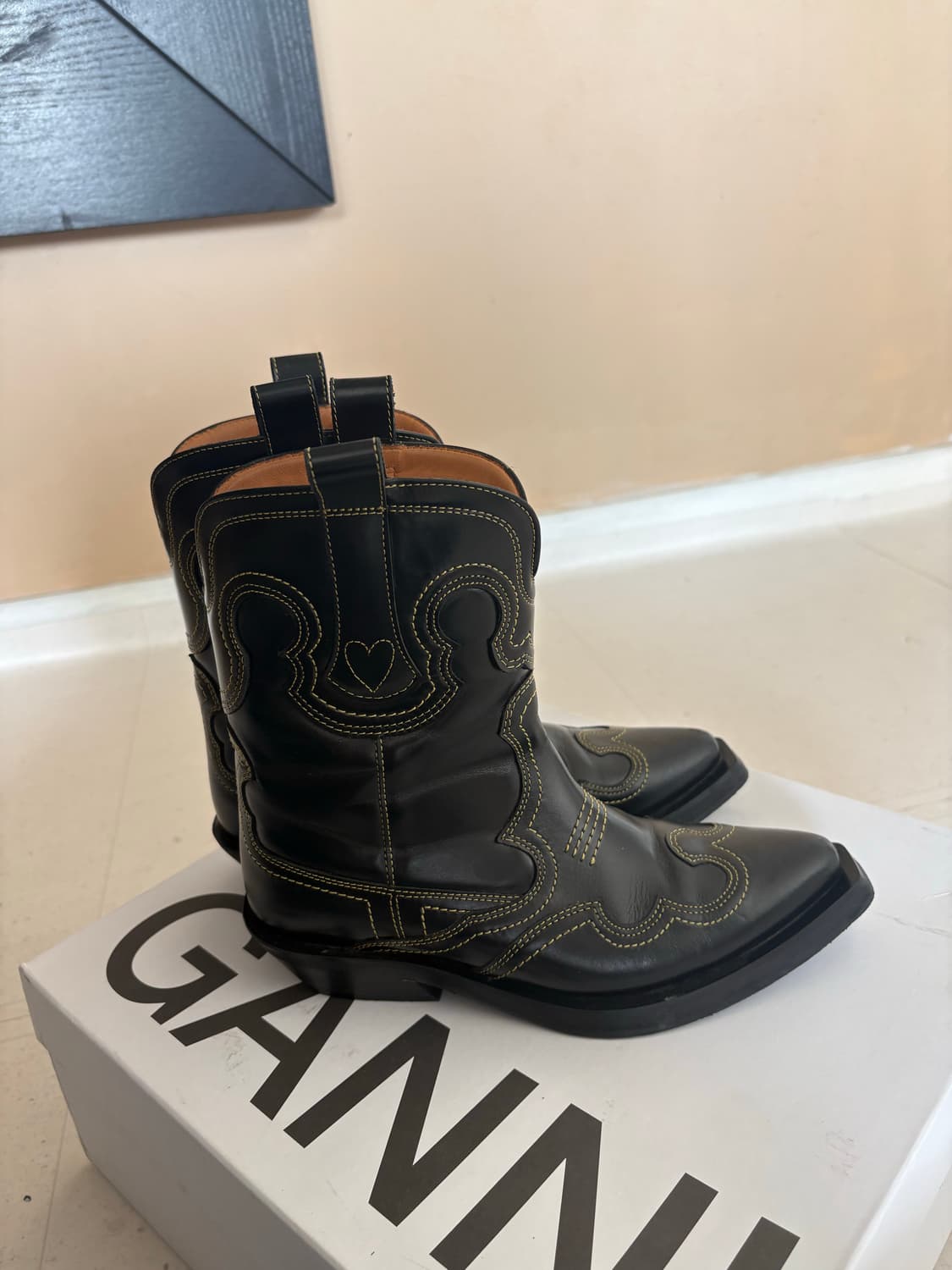 GANNI 가니 웨스턴 부츠 35 상품이미지6