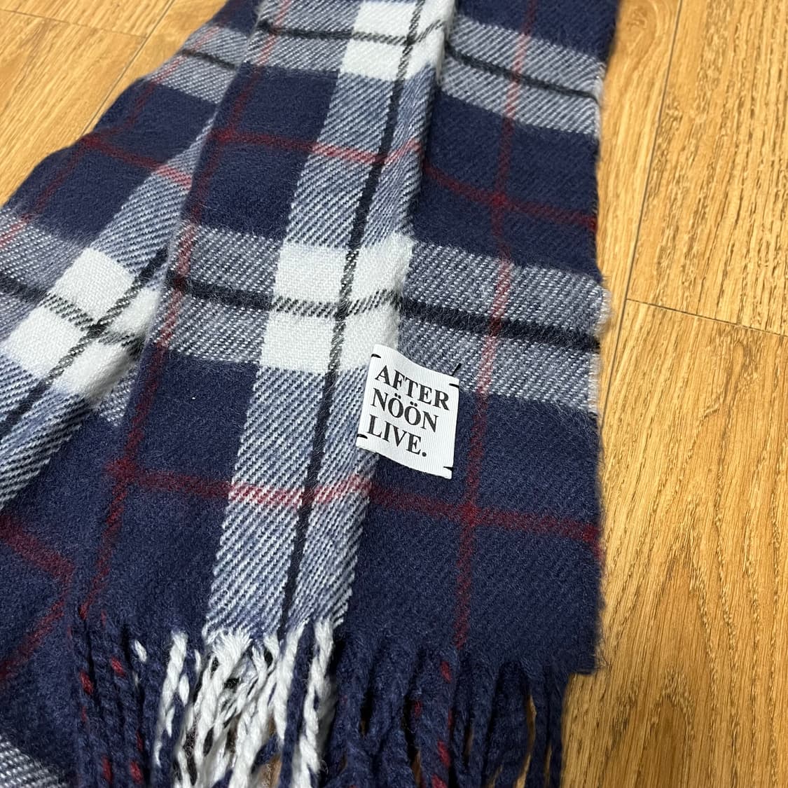 애프터눈라이브 체크 울 머플러 목도리 상품이미지2