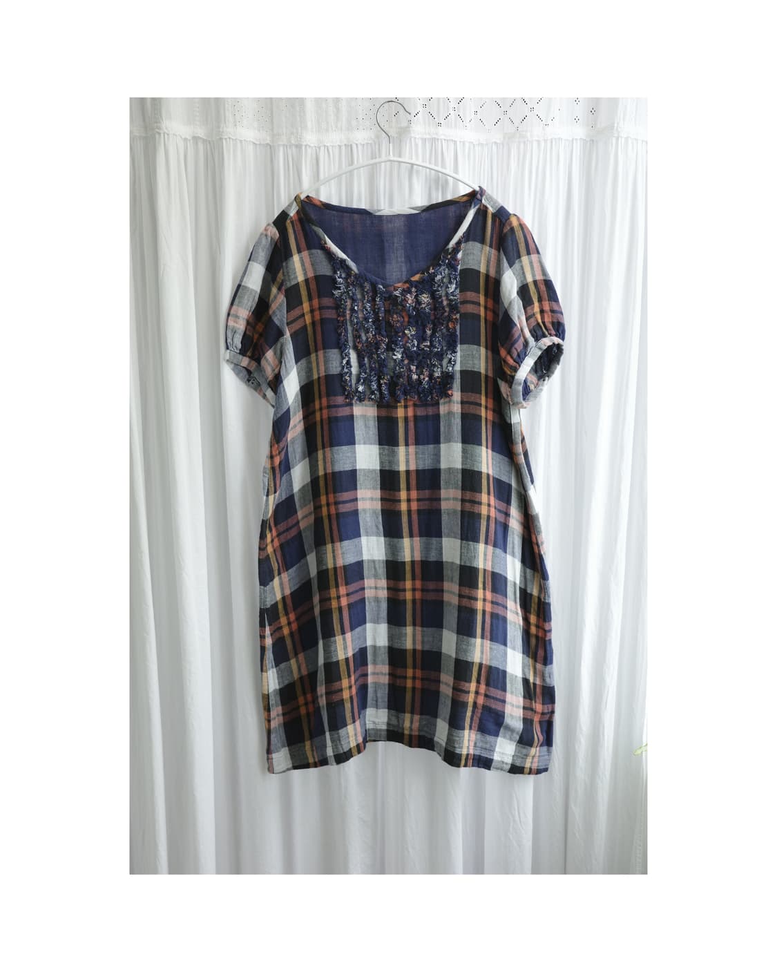 Maple check cottage dress 상품이미지1