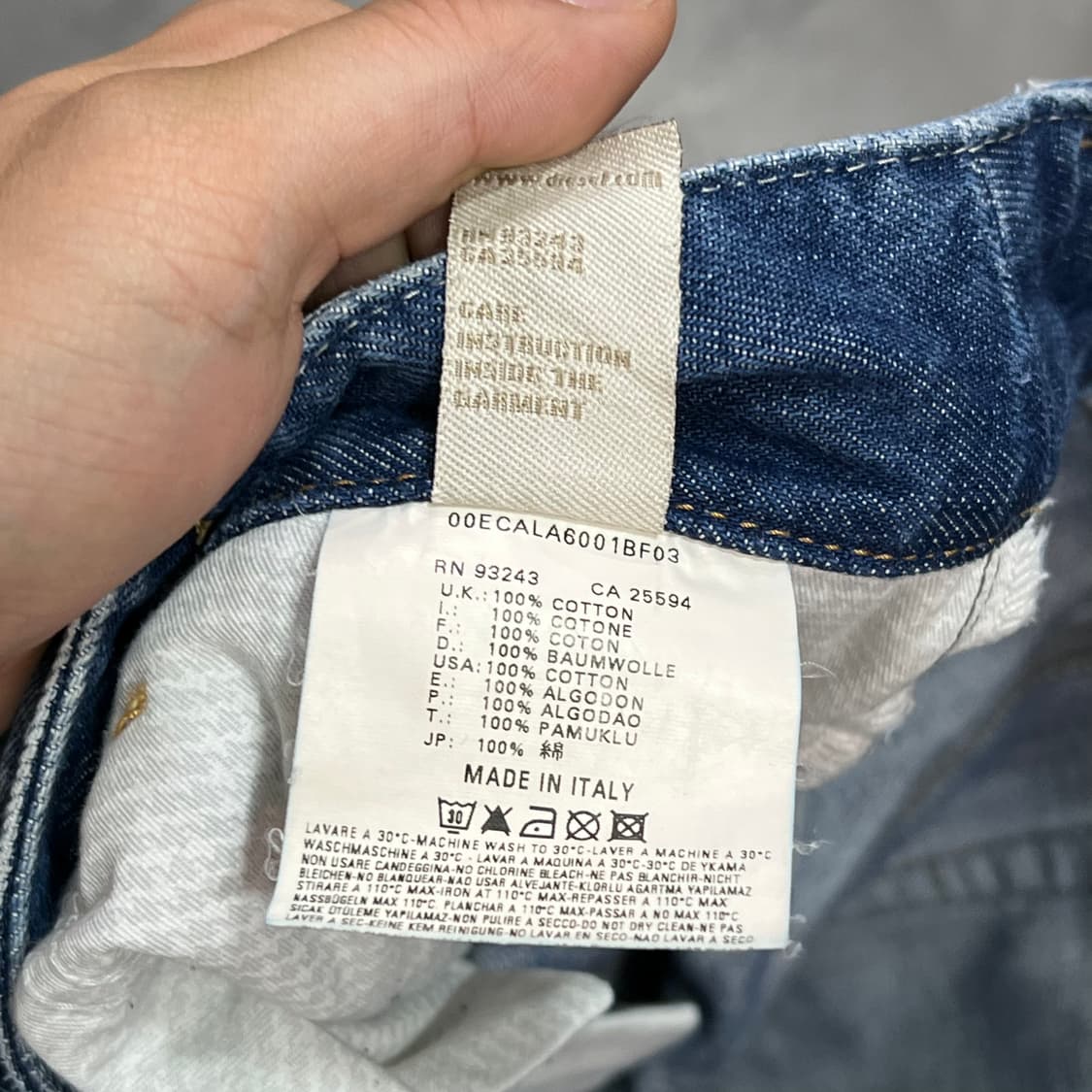 디젤 부츠컷 데님 팬츠 y16922 상품이미지8