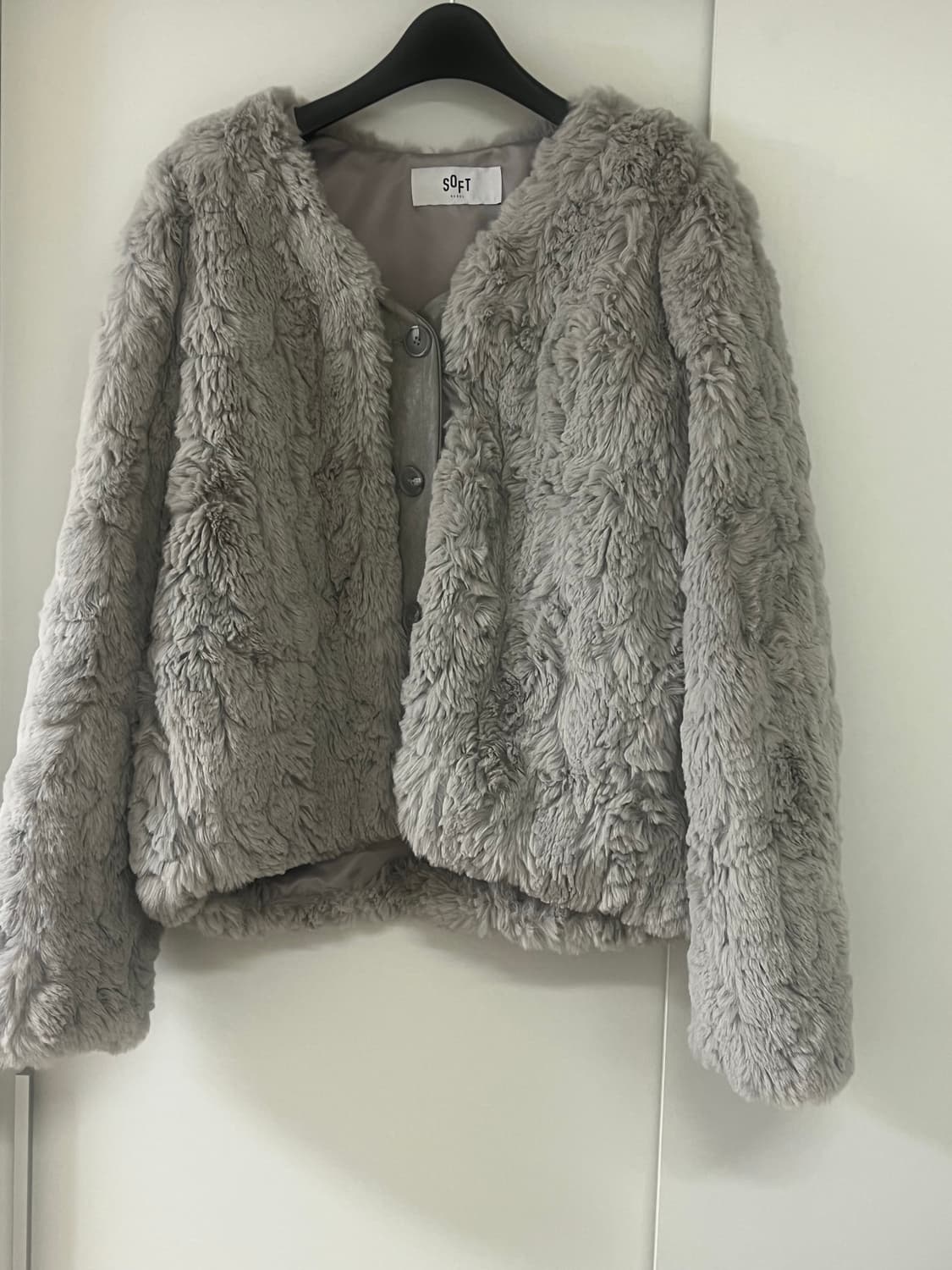 소프트서울 퍼자켓(그레이) 상품이미지3