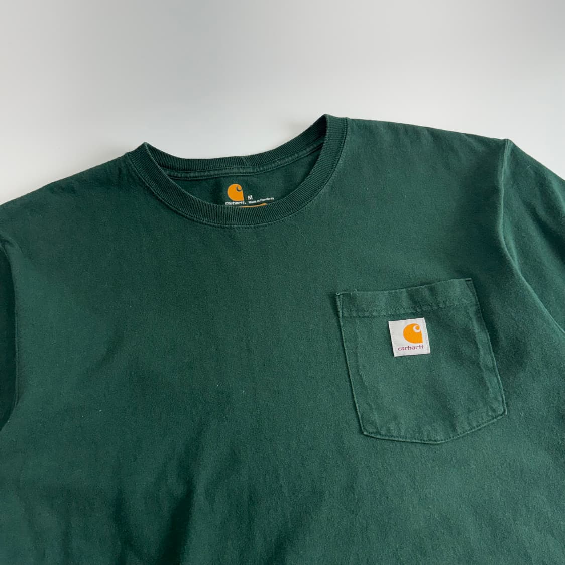 Carhartt 칼하트 원포켓 다크 그린 반팔 상품이미지4