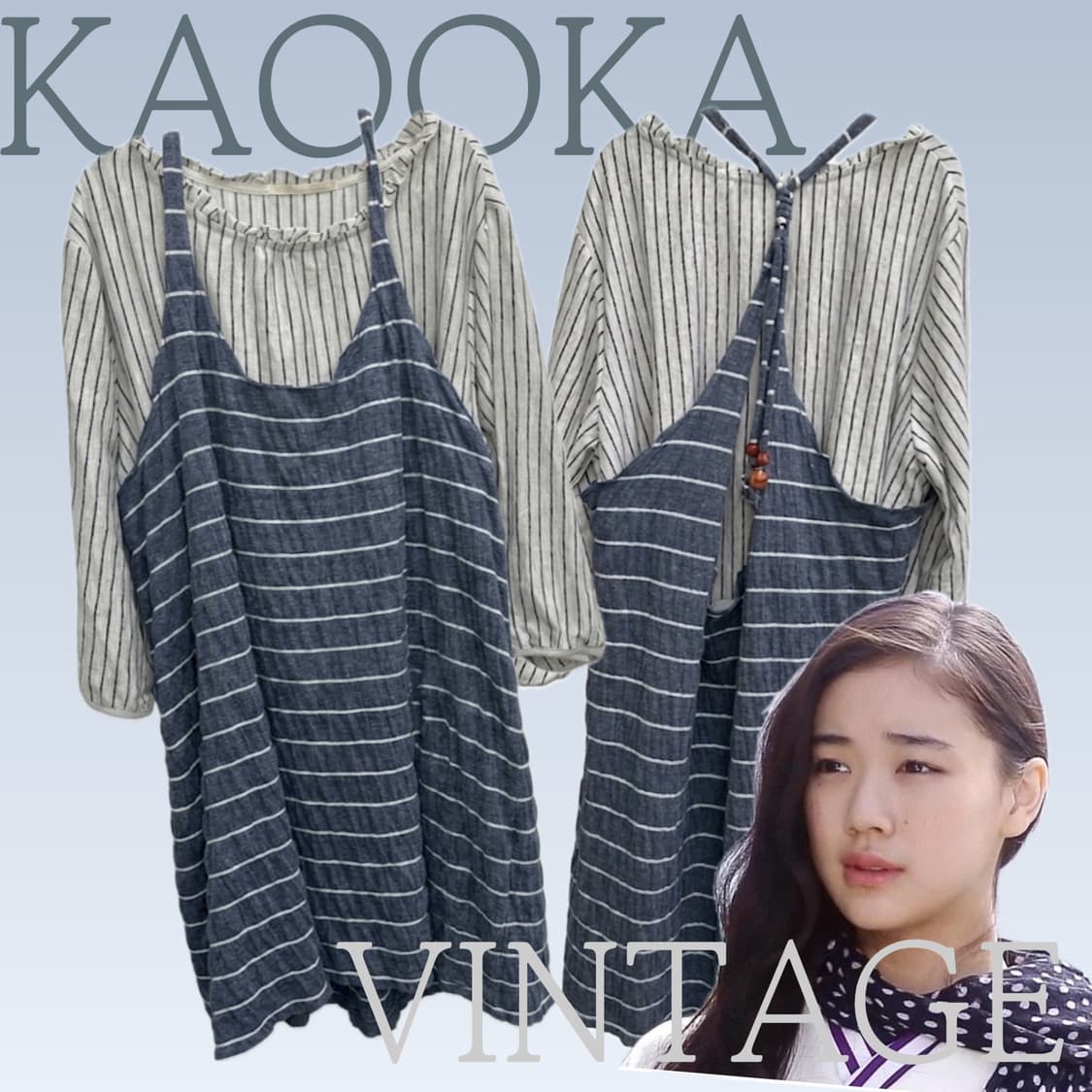 🫧하구미의  레이어드 코디세트🫧 러블리 벌룬소매 모리걸 원피스  상품이미지1