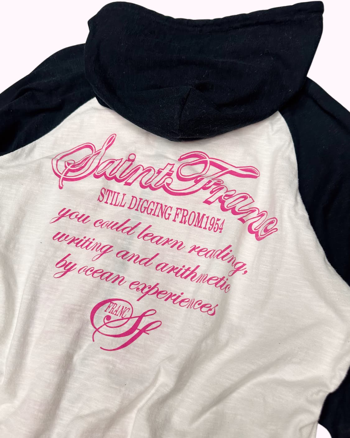 pink lettering raglan hood zip-up 상품이미지7