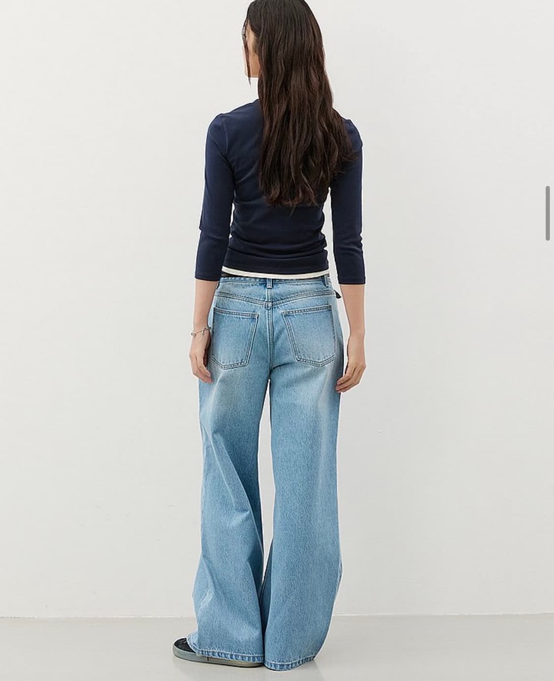 씨티브리즈 헨리넥 긴팔 티셔츠 네이비 S 상품이미지3