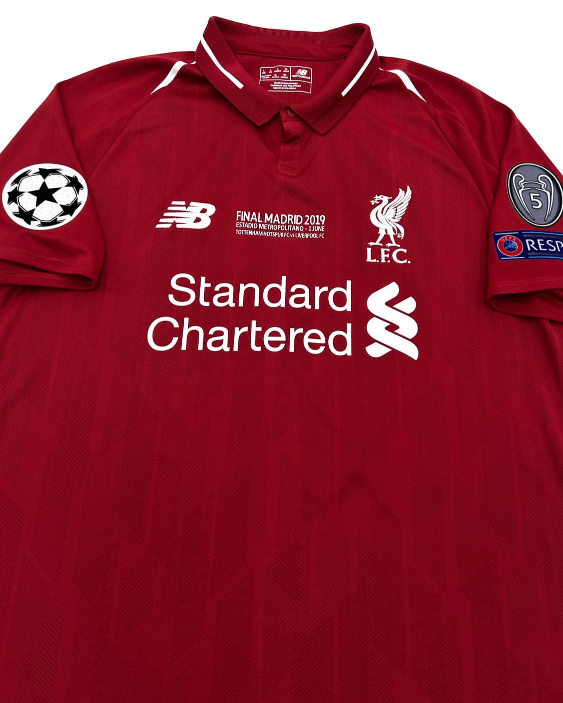 뉴발란스 18-19 리버풀 홈 챔스 파이널킷 모하메드 살라 상품이미지4