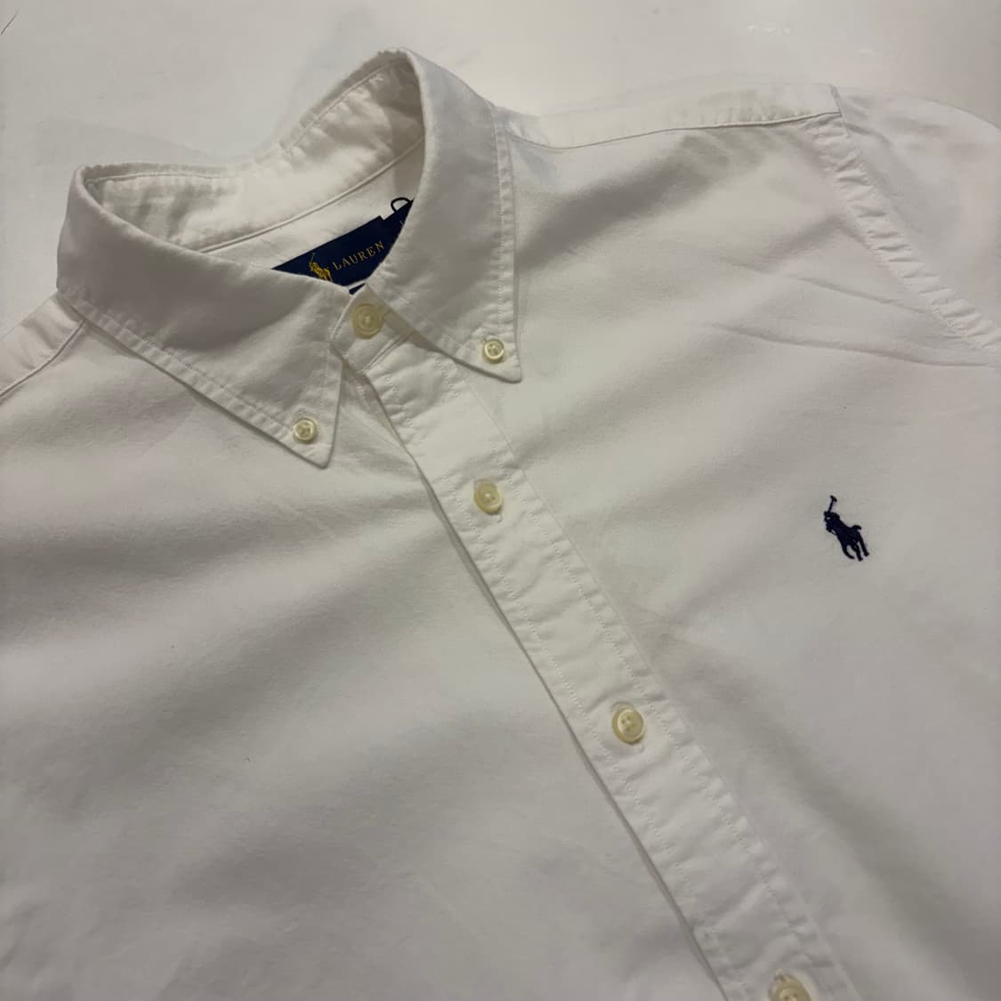 [L] 폴로 랄프로렌 옥스포드 클래식픽 셔츠 화이트 C819 상품이미지3